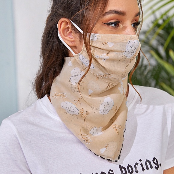 FACE MASK BLISSFUL FLORAL SCRAF #6 - Picture 2 of 9